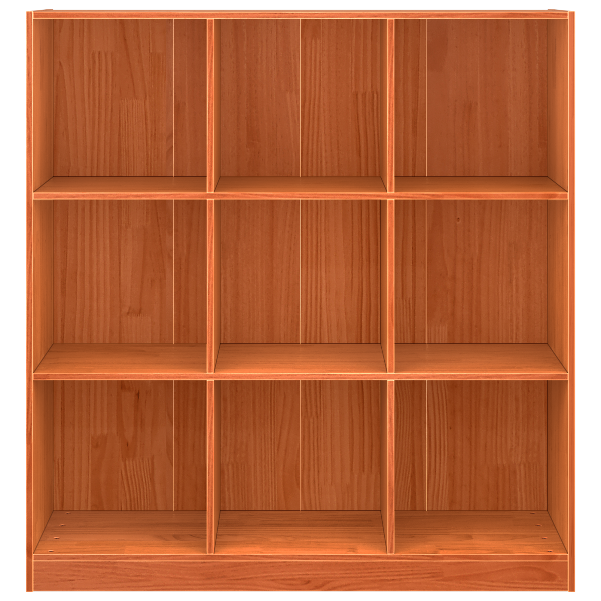 Bokhylle / romdeler Voksbrun 104 x 33 x 110 cm Heltre furu