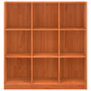 Bokhylle / romdeler Voksbrun 104 x 33 x 110 cm Heltre furu