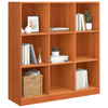 Bokhylle / romdeler Voksbrun 104 x 33 x 110 cm Heltre furu