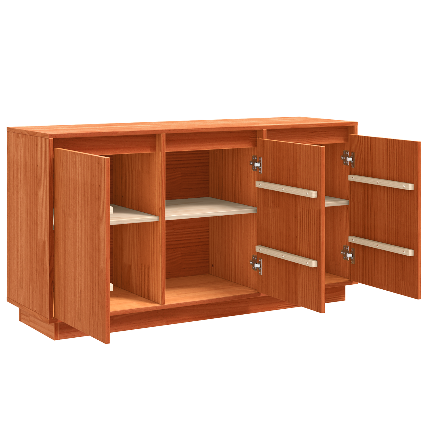 Serviesskap Brun Eik 111 x 34 x 60 cm Massiv furu