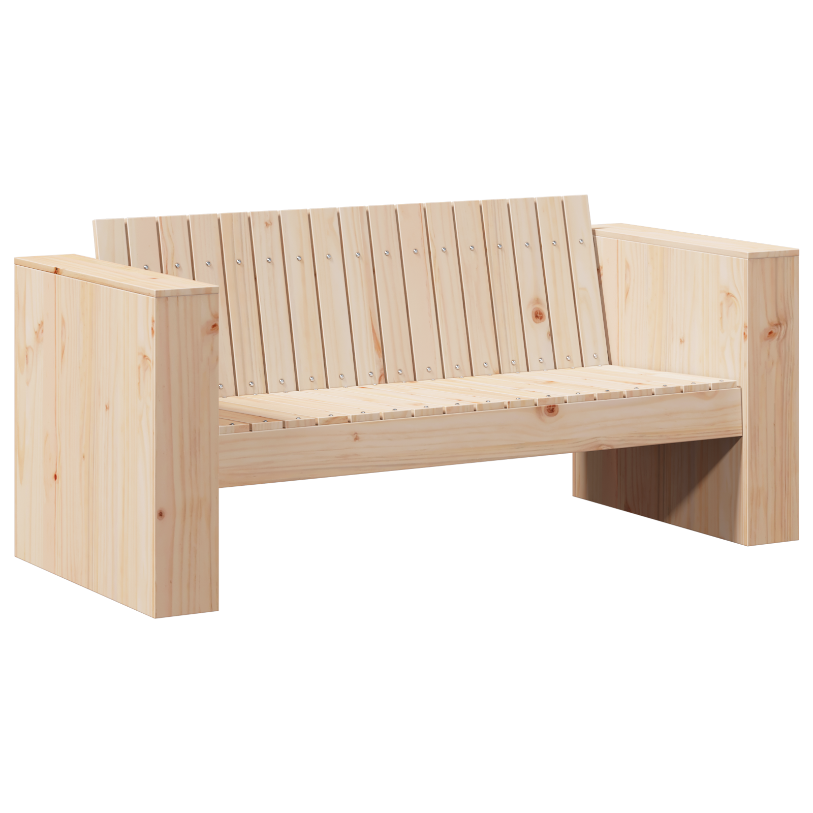Hagemøbelsofa Brun 134 x 60 x 62 cm Heltre furu