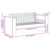 Hagemøbelsofa Brun 134 x 60 x 62 cm Heltre furu