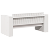 Hagemøbelsofa Hvit 134 x 60 x 62 cm Heltre furu