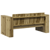 Hagemøbelsofa grønn 134 x 60 x 62 cm Imprignerte furu