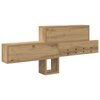 Vegghengt kleshenger med hylle artisan eik 100 x 12 x 43.5 cm