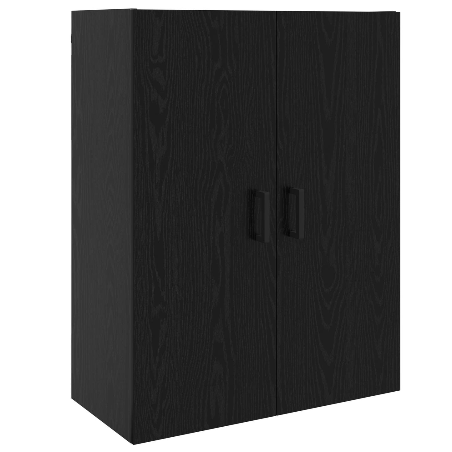 Veggskap Veggmontert Svart Eik 69,5 x 34 x 90 cm Konstruert tre