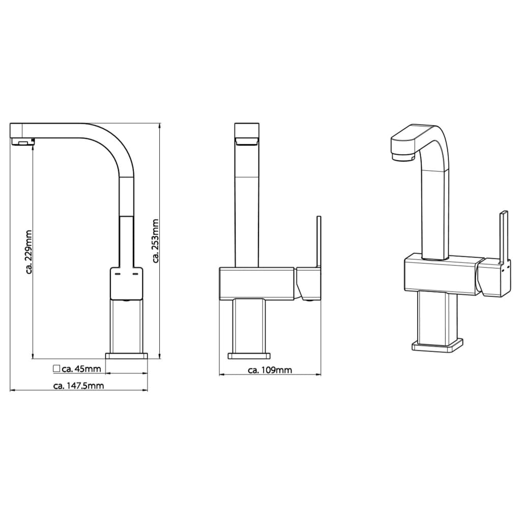 SCHÜTTE Servantkran SIGNO krom