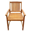 Hagestoler 2 stk heltre akasie brun