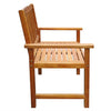 Hagestoler 2 stk heltre akasie brun