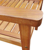 Hagestoler 2 stk heltre akasie brun