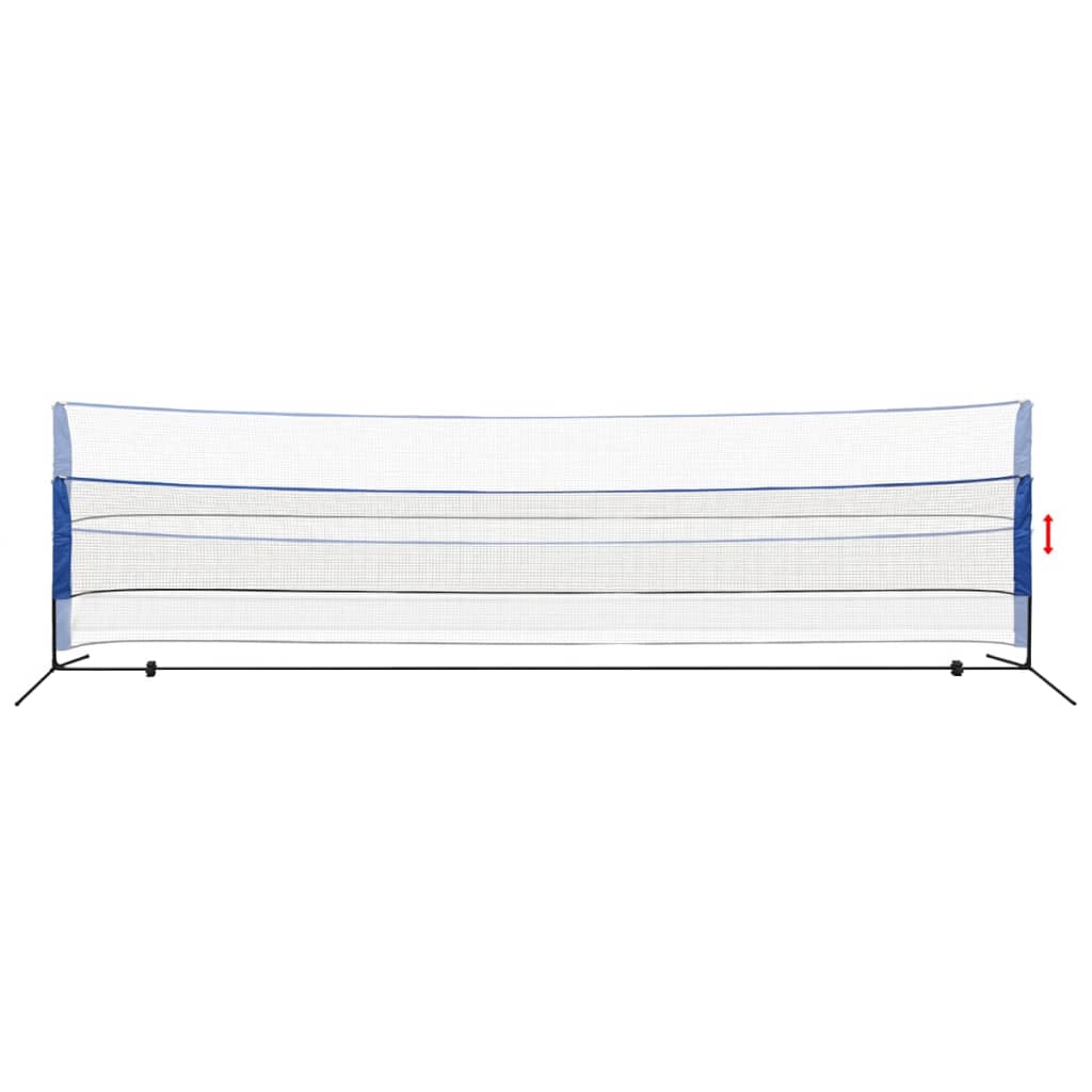 Badmintonnett med fjærballer 600x155 cm