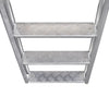 4-stegs brygge-/bassengstige aluminium 167 cm