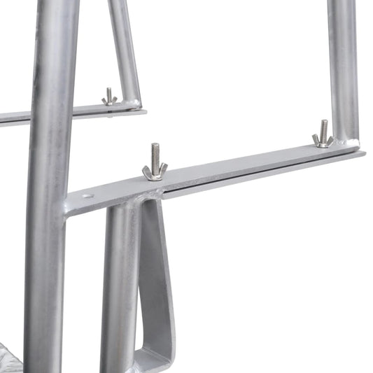 4-stegs brygge-/bassengstige aluminium 167 cm