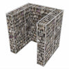 Gabion søppelskjul stål 110x100x120 cm