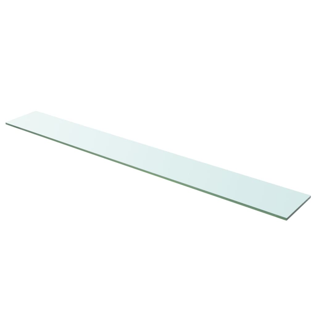 Hyllepanel klart glass 110x15 cm