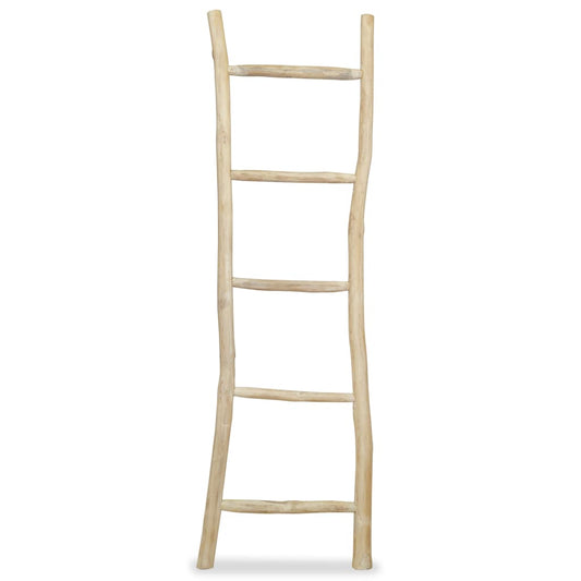 Håndklestige med 5 trinn teak 45x150 cm naturell