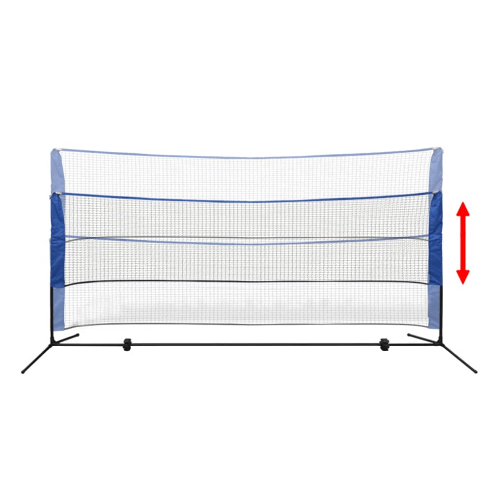 Badmintonnett med fjærballer 300x155 cm