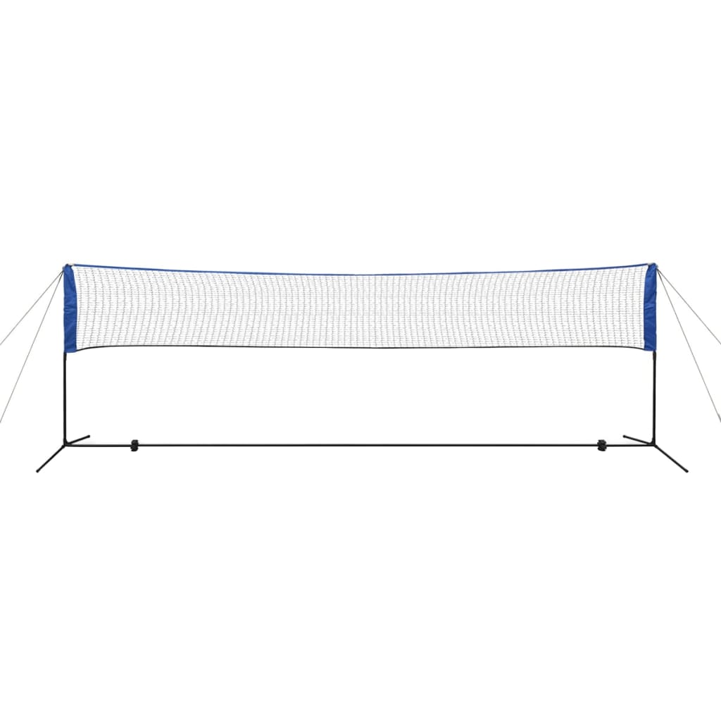 Badmintonnett med fjærballer 500x155 cm