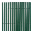 Dobbelsidet hagegjerde PVC 90x500 cm grønn