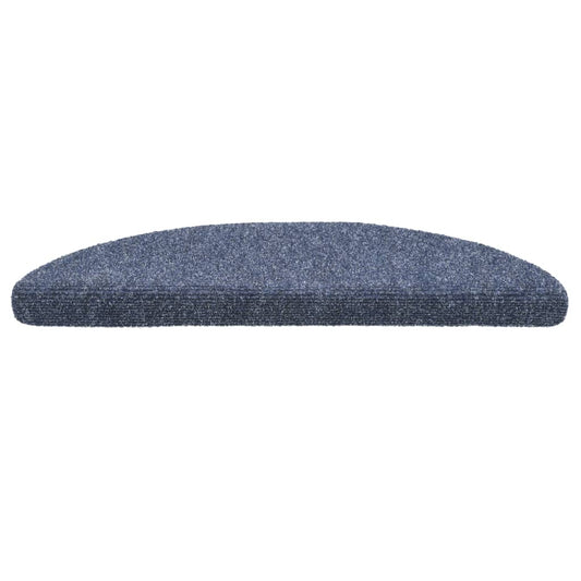 Trappematter selvklebende 15 stk 56x17x3 cm blå halvrund