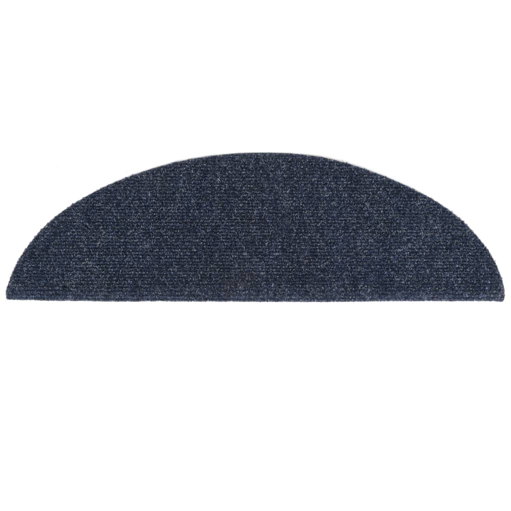 Trappematter selvklebende 15 stk 56x17x3 cm blå halvrund