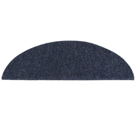Trappematter selvklebende 15 stk 56x17x3 cm blå halvrund