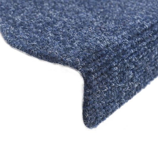 Trappematter selvklebende 15 stk 56x17x3 cm blå halvrund