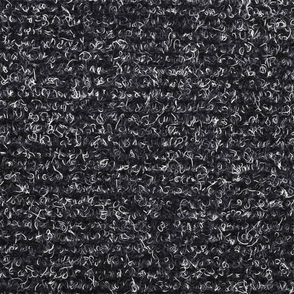 Trappematter selvklebende 15 stk 65x21x4 cm mørkegrå halvrund store