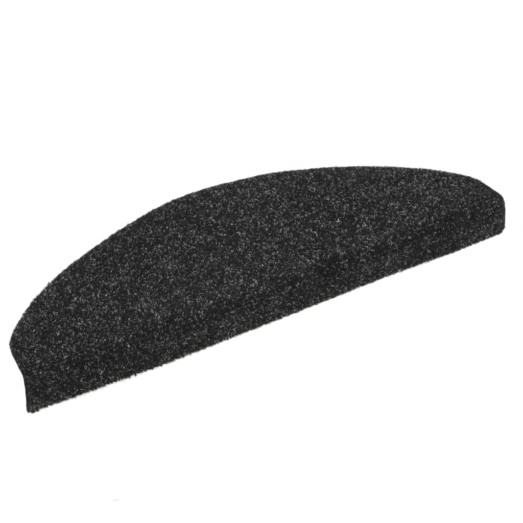 Trappematter selvklebende 15 stk 65x21x4 cm svarte halvrund store