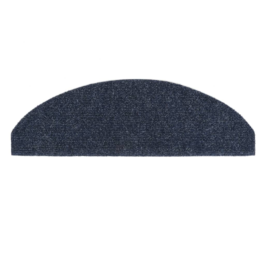 Trappematter selvklebende 15 stk 65x21x4 cm blå halvrund store
