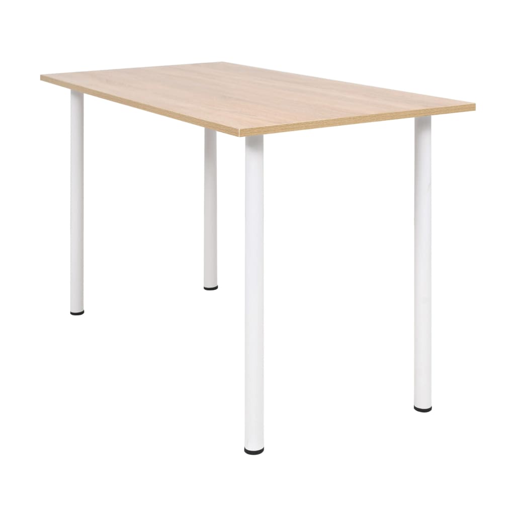 Spisebord 120x60x73 cm eik og hvit