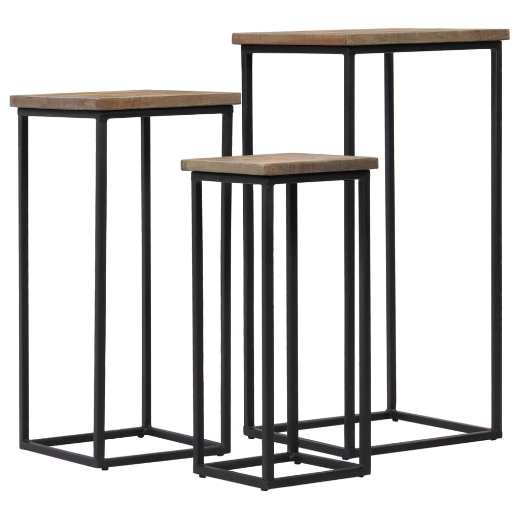 Plantebord 3 deler gjenvunnet teak