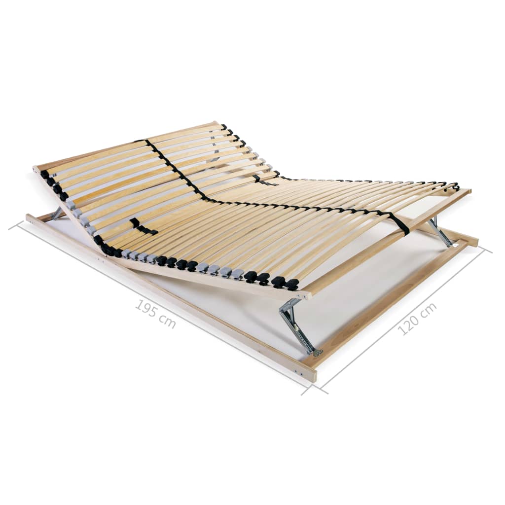 Spilebase med 28 lameller 7 soner 120x200 cm