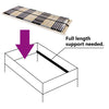 Spilebase med 42 lameller 7 soner 80x200 cm