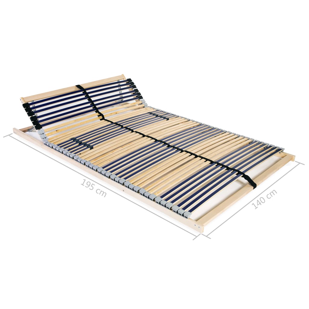Spilebase med 42 lameller 7 soner 140x200 cm