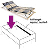 Spilebase med 42 lameller 7 soner 80x200 cm
