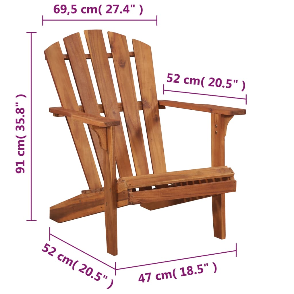 Adirondack hagestol heltre akasie