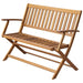 Hagebenk 120 cm heltre akasie