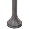 Hagelyktestolpe E27 120 cm aluminium bronse
