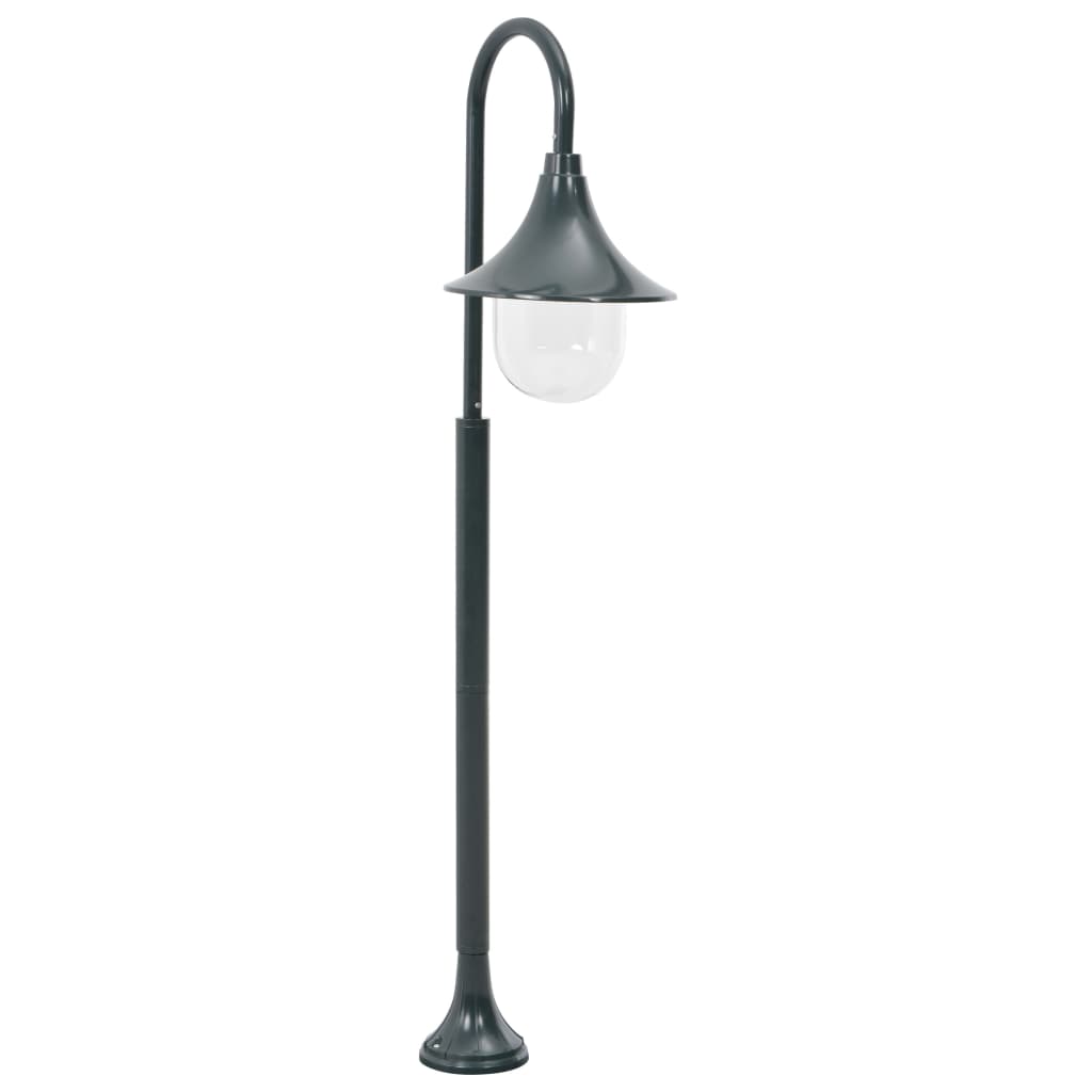 Hagelyktestolpe E27 120 cm aluminium mørkegrønn