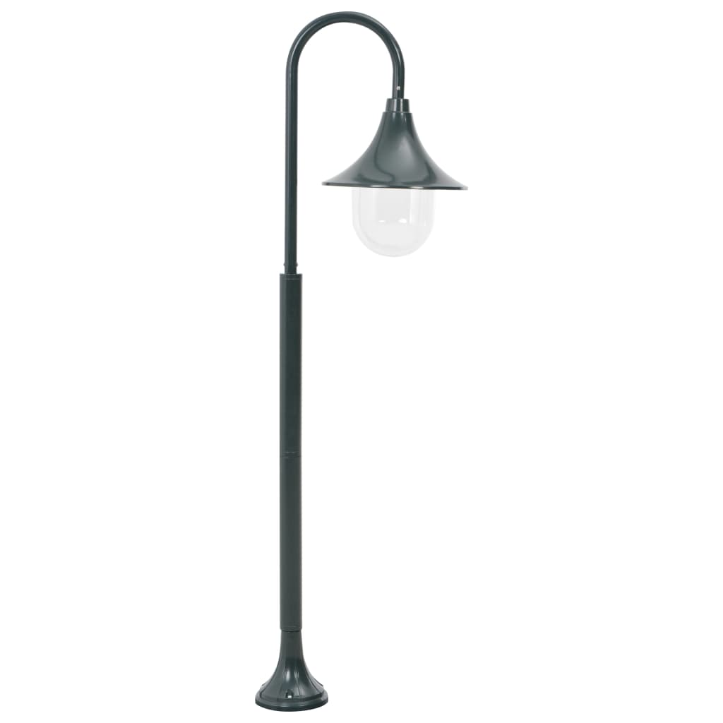 Hagelyktestolpe E27 120 cm aluminium mørkegrønn