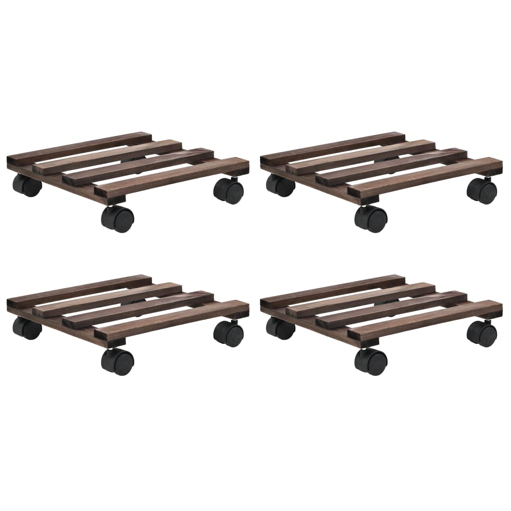 Plantetraller 4 stk sedertre 25x25 cm