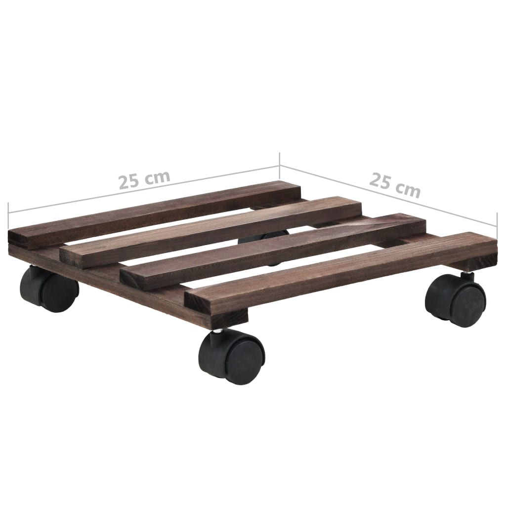 Plantetraller 4 stk sedertre 25x25 cm