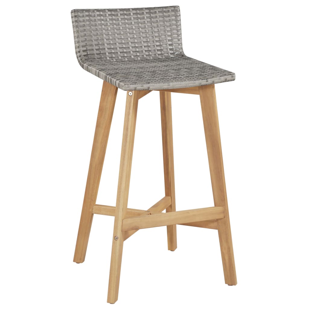 Barstoler 2 stk heltre akasie