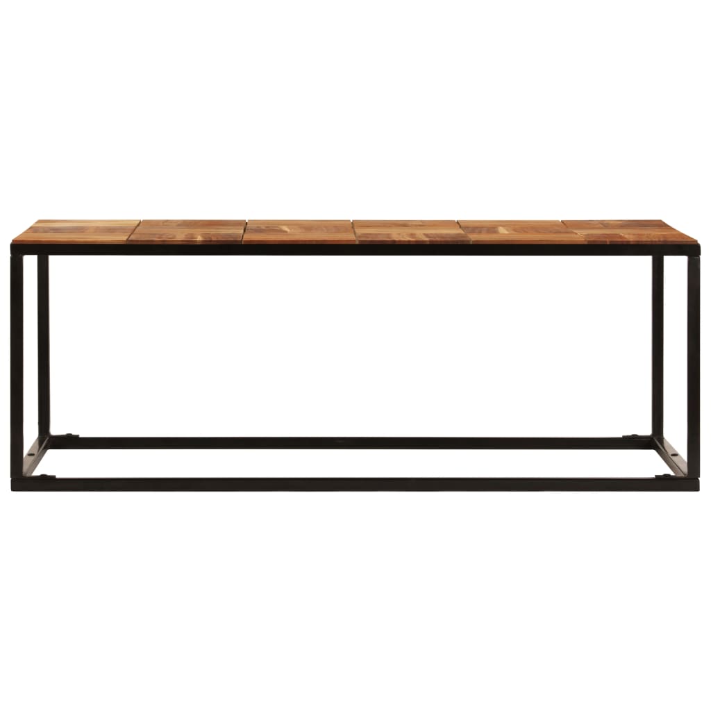 Salongbord 110x60x40 cm heltre akasie og stål