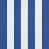 Uttrekkbar markise 350x150 cm blå og hvit