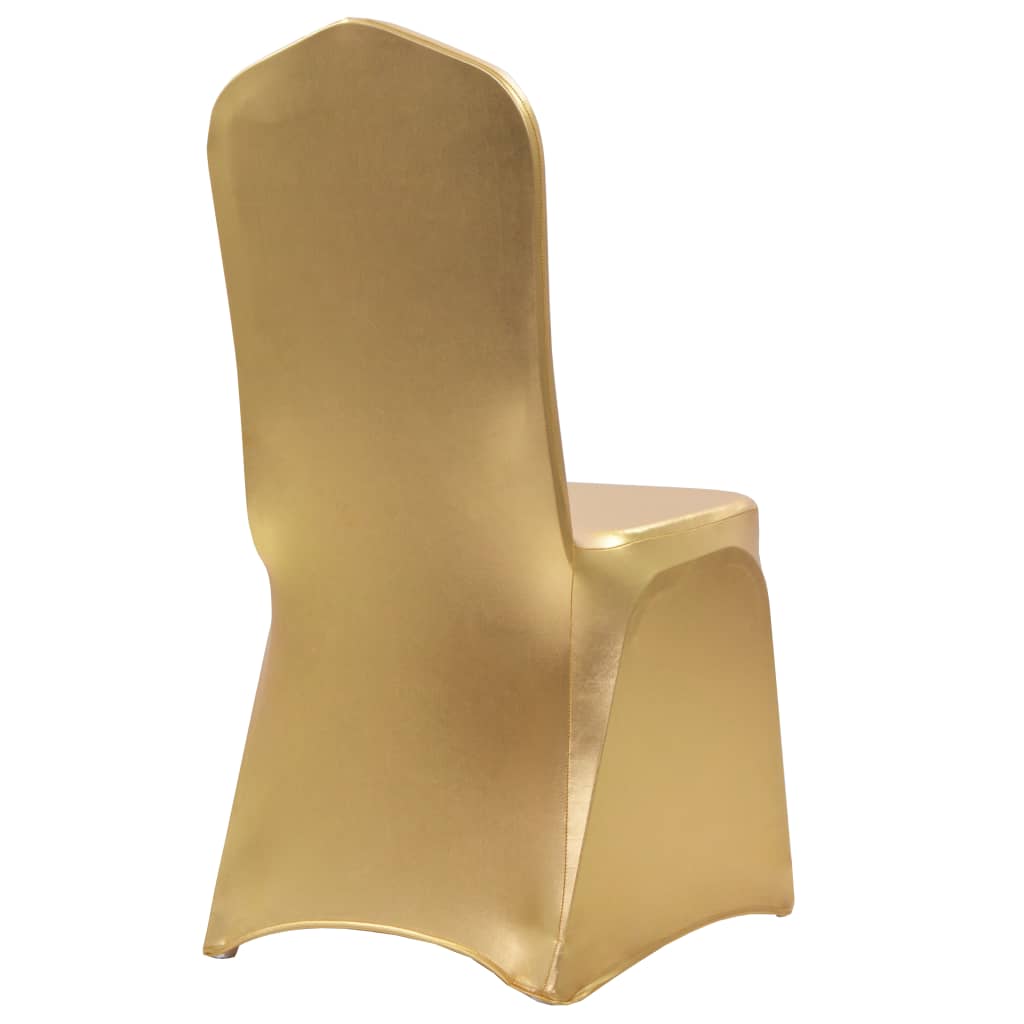 Stoltrekk 6 stk stretch gull