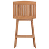 Foldbare barkrakker 4 stk heltre teak
