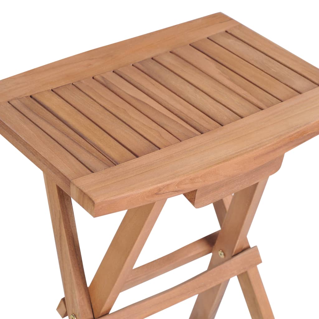 Foldbare barkrakker 4 stk heltre teak