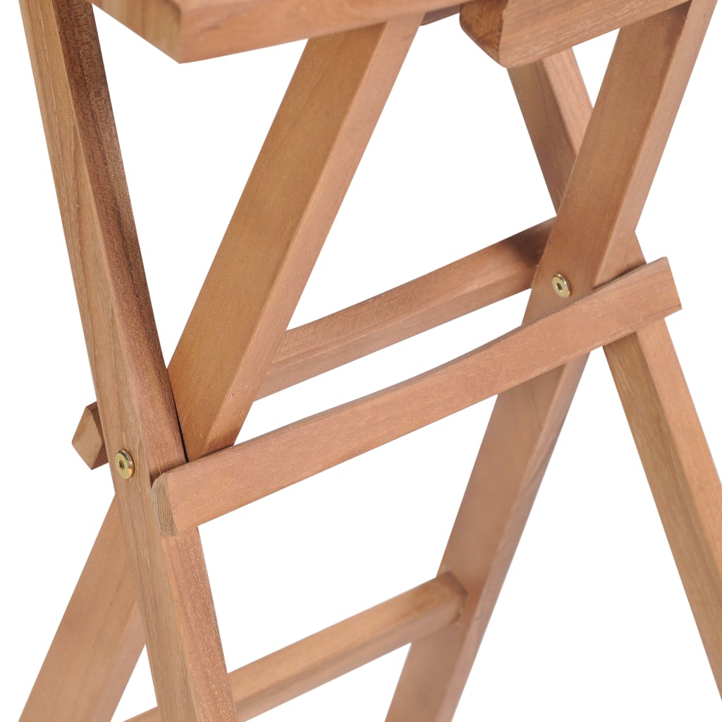 Foldbare barkrakker 4 stk heltre teak